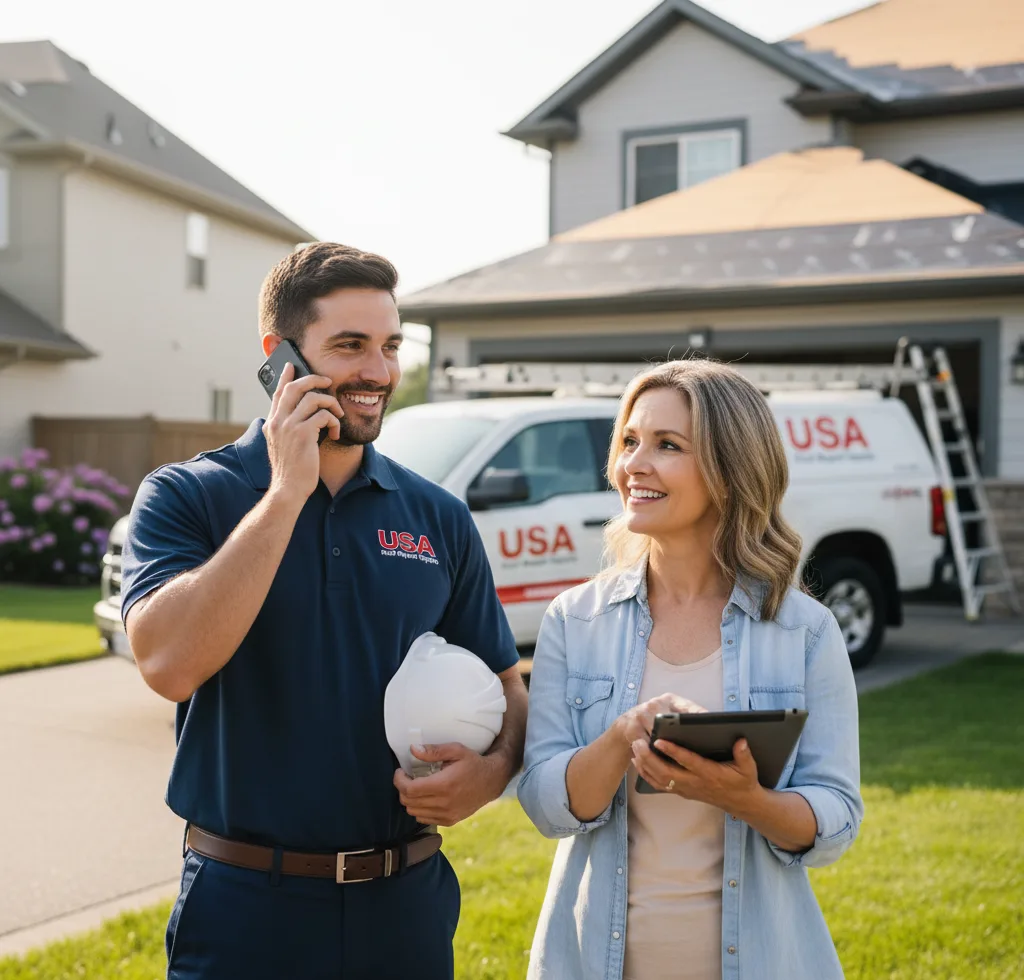 USA Roof Repair Experts customer support in Elkins